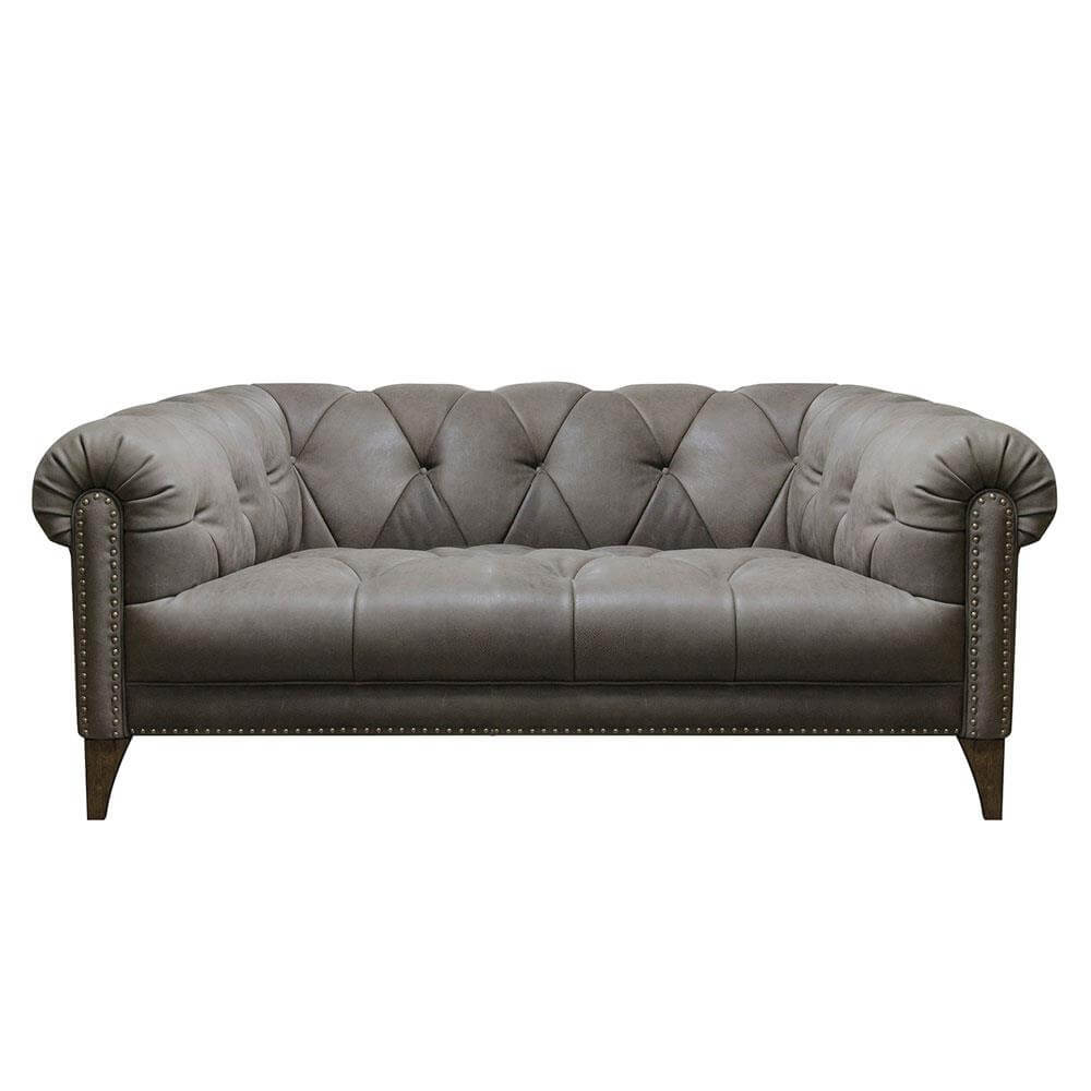 Luisa Shallow Two Seater Sofa Leather